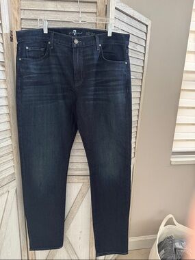 159. 7 for all mankind Mens Adrien slim tampered Jeans NWT
